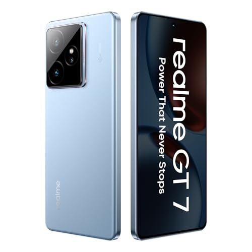 realme GT 7 (IceSense Blue,12GB+256GB) | India's 1st MediaTek Dimensity 9400e Chipset | Strongest Battery Combo 7000mAh + 120W | AI 4K 120FPS Travel Camera | 360° Cooling IceSense Design with Graphene