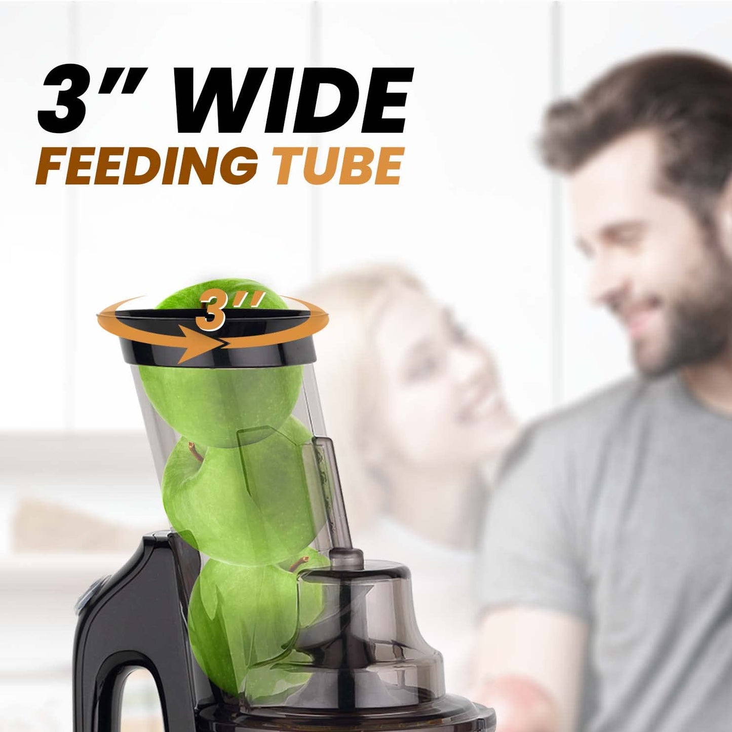 AGARO Imperial Slow Juicer, Professional Cold Press Whole Slow Juicer, 240 Watts Power Motor, 3 Strainers, All-in-1 Fruit & Vegetable Juicer, Grey/Black