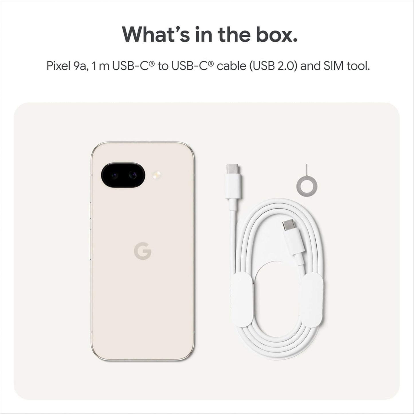 Google Pixel 9A (Porcelain, 256 GB) (8 GB RAM)