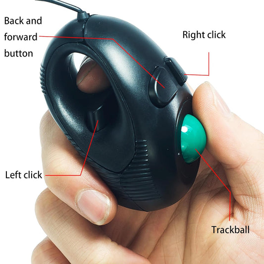 Hand Held 4D Usb Mini Trackball Mouse