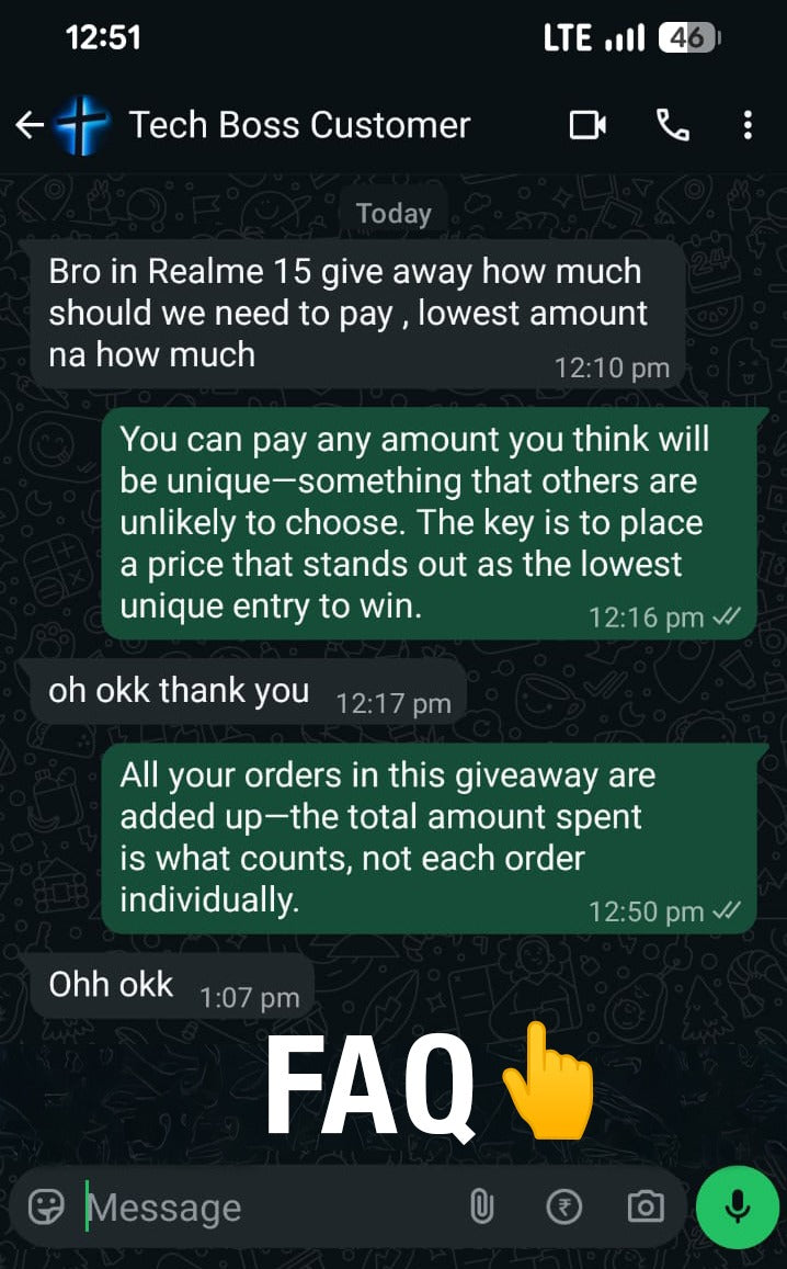 Realme 15 - Lowest Unique Price Giveaway