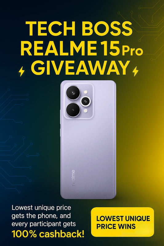 realme 15 Pro 5G - Lowest Unique Price Giveaway