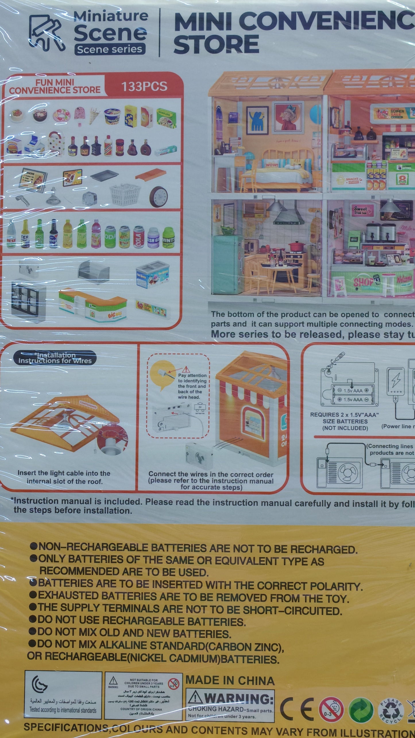 DIY Miniature Dollhouse Kit – Small Town in Big City