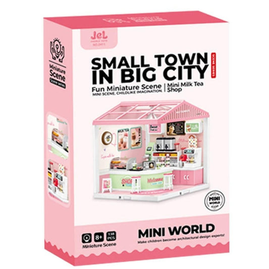 DIY Miniature Dollhouse Kit – Small Town in Big City