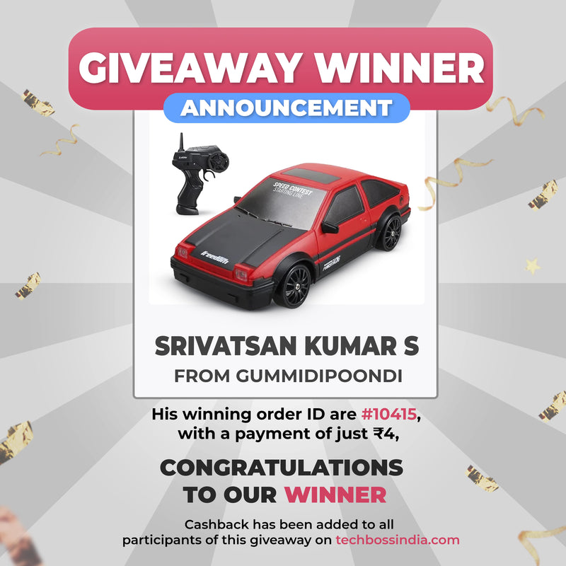 RC Drift Car - Unique & Lowest Price Giveaway