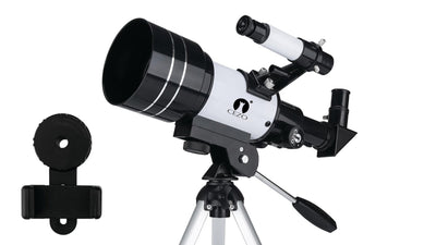 Cezo Telescope for Kids & Adults, 50mm Aperture Astronomical Refractor Telescope for Astronomy Beginners (18X-28.8X), 360mm Portable Scope with Tripod Stand and Mobile Holder (50-MM)