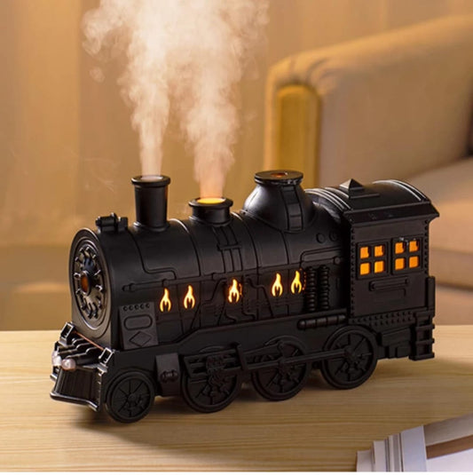 Vintage Train Flame Diffuser – Aromatherapy & Humidifier 🚂🔥
